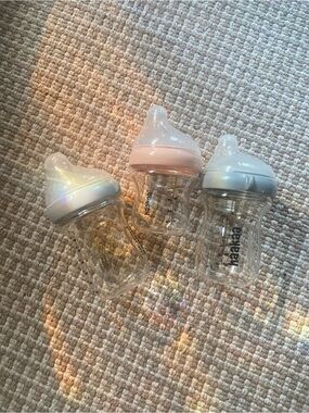 Haakaa glass baby bottle bundle